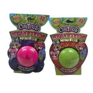 Cutetitos Fruititos Minitos Berry Series Blind Capsule Lot of 2 New Sealed